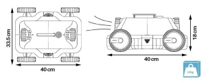 Robot de curatare piscina Bestway MIA, 150W, 28m, alb - Img 4