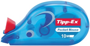 Rola corectoare Tipp-Ex Pocket Mouse, 10m x 4,2mm, 10 bucati, cu capac - Img 3