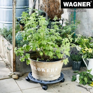 Rola pentru plante WAGNER BUBBLE 38 x 6,5 cm, Gusseisen, 50 kg, gri - Img 2