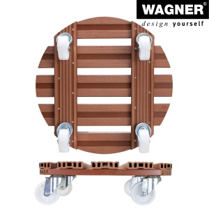 Rola pentru plante WAGNER WPC 38,5 cm, terracotta, 150 kg - Img 6