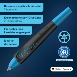 Roller cu cerneala Schneider 188883 Breeze, reciclabil, culoare negru-albastru, scriere usoara - Img 2