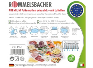 Rommelsbacher VRS 1560 Rola Vacuum BPA-Free 15x600cm Rezistenta Reutilizabila - Img 2