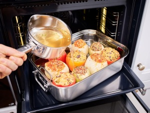Rosle Expertiso Brater 38x28 cm Capac din Sticla Inductie Inox - Img 4