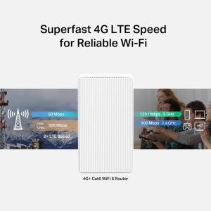 Router 4G LTE Mercusys MB260, Wi-Fi 6 Dualband AX1500, 300 Mbits - Img 5