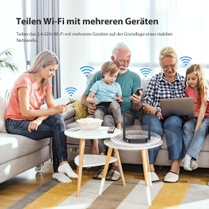 Router 4G Tenda 4G03 Pro, LTE, 150 Mbits, 300 Mbits WLAN - Img 9