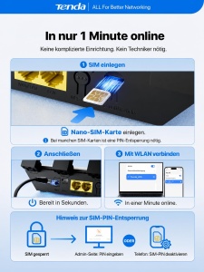 Router 4G Tenda N300 4G03 Pro V2.0, viteza 150 Mbps, dual SIM - Img 7