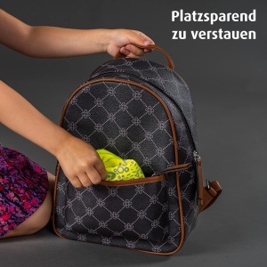 Rucsac cu husa de ploaie Reer MyBuddyGuard M, galben fluorescent, impermeabil - Img 5
