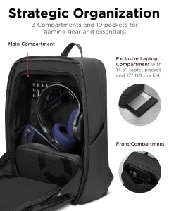 Rucsac de gaming Lenovo Legion GB800, 17 inch, culoare neagra, rezistent - Img 3