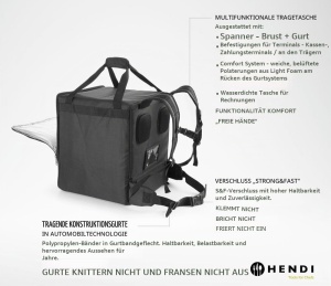 Rucsac izolat HENDI, 410x410x480mm, impermeabil, cu curele ajustabile, negru - Img 3
