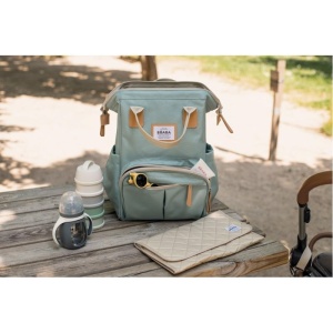 Rucsac multifunctional Beaba Wellington 18L compartimente multiple Verde salvie - Img 2