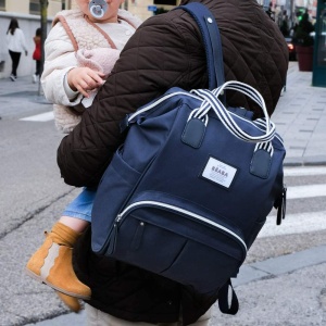 Rucsac multifunctional BEABA Wellington compartimente multiple albastru - Img 2
