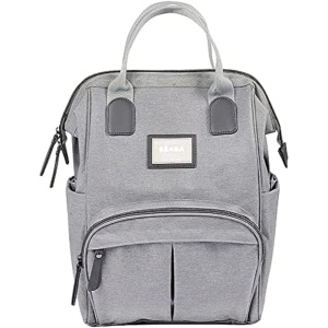 Rucsac multifunctional pentru schimbat scutece Beaba Wellington capacitate mare gri melanj - Img 1