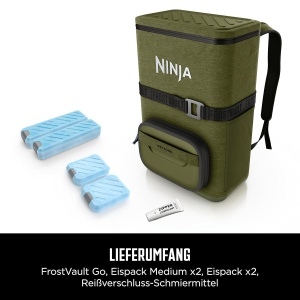 Rucsac racitor Ninja FrostVault Go 17L, 24 doze, culoare oliv - Img 8