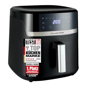 Russell Hobbs Hot Air Fryer XXL 8.3L Rapid AirFryer [carcasa compacta, 9 programe] SatisFry (poate fi spalat in masina de spalat vase, max 200degC, friteuza fara ulei, ecran tactil, gratar, coacere, prajire etc.) 27632-56