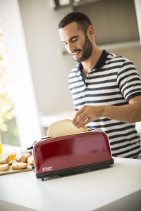 Russell Hobbs Toaster 21391-56 Flame Red 1000W Functie de Decongelare - Img 8