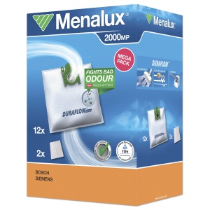 Sac aspirator Menalux 2000 MP, set 12 bucati, performanta ridicata, material sintetic