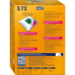 Sac de aspirator Swirl S 73 EcoPor Anti-Geruch, 4 bucati, filtru anti-miros - Img 2