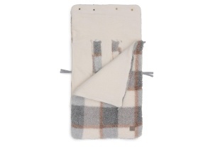 Sac de dormit pentru bebelusi Jollein Check Boucle Teddy, pentru scaun auto si carucior - Img 2