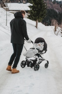 Sac de dormit pentru copii BEABA, 100 impermeabil, ultra calduros, gri - Img 8