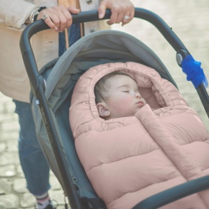 Sac de dormit universal pentru carucior Nuvita 9925 Junior One, protectie -18C, roz - Img 7