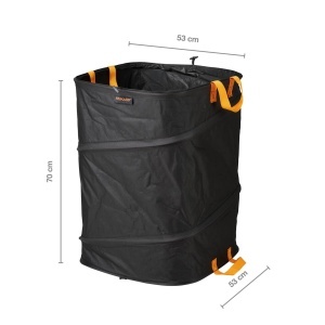 Sac de gradina Fiskars Ergo Pop-Up 1028372 175L pliabil negruportocaliu - Img 3
