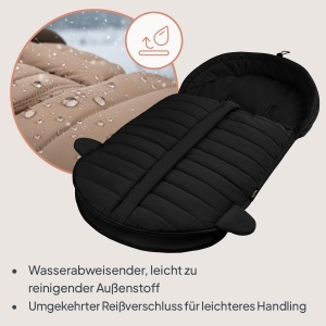 Sac de iarna Lionelo Oli pentru carucior Universal pentru buggy si babywanne, impermeabil - Img 6