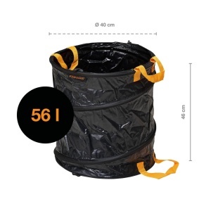 Sac pentru gradina Fiskars Pop-Up, 56 litri, negruportocaliu - Img 2
