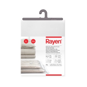 Sac Vakuum Rayen, 2 Bucati, 80 x 100 cm si 90 x 130 cm, Transparent - Img 1