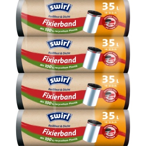 Sacose de gunoi Swirl, 35 litri, rezistente si impermeabile, 40 bucati