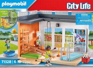 Sala de sport PLAYMOBIL City Life 71328 cu accesorii pentru fotbal, baschet si tenis - Img 5