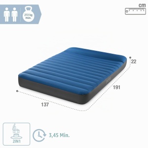 Saltea Camping INTEX TruAire pentru 2 Persoane, 137x191x22 cm, 272 KG - Img 4