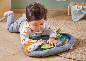 Saltea de joaca HABA Wasser-Spielmatte Waldfreunde pentru bebelusi umplere cu apa stimulare motorica - Img 3