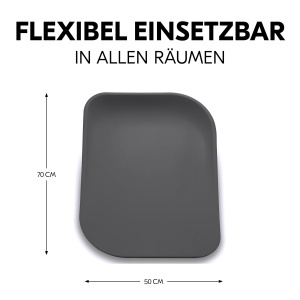 Saltea pentru schimbat bebelusi hauck 70 x 50 cm, culoare antracit - Img 3