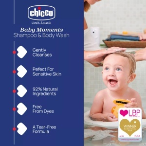 Sampon pentru bebelusi Chicco Baby Moments, 500 ml, fara lacrimi, cu extract de calendula - Img 2