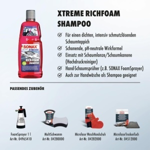 Sampon spumant SONAX XTREME, 1 litru, cu aroma de fructe - Img 3