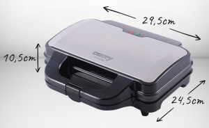 Sandwich Maker ADLER Camry XL, 1300 W, 2 sandwichuri, design compact - Img 4