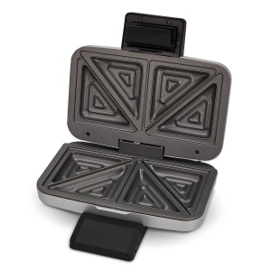 Sandwich maker Cloer 6259 900 W pentru 2 paine prajita impartite in diagonala paine prajita americana umpluturi XXL argintiu - Img 7