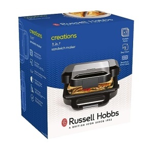 Sandwich Maker Russell Hobbs Creations 3-in-1 26810-56 Placi Antiaderente Negru - Img 15