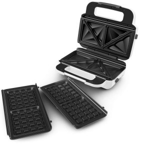 Sandwich Maker si Waffeleisen Tefal SW7011, 850W, Placi Antiaderente, Dimensiuni Mari