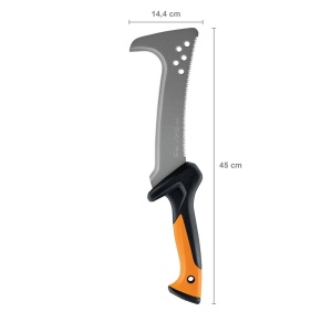 Sapa Fiskars 1051233, 45 cm, cu lama de 23 cm, negruorange - Img 3