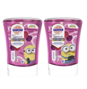 Sapun lichid pentru copii Sagrotan Kids, 5 x 250 ml, cu parfum de fructe de padure - Img 2