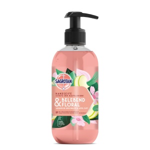 Sapun lichid Sagrotan Belebend si Floral, 5 x 300 ml, hidratant si delicat pentru piele - Img 2