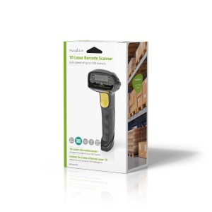 Scanner de coduri de bare Nedis cu laser, cablat, 1D, USB - Img 7