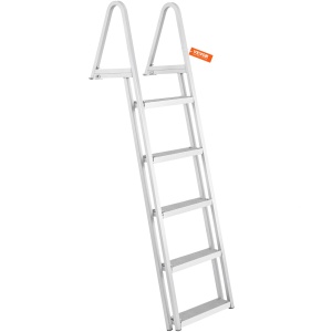 Scara de acces VEVOR cu 5 trepte, 159 kg capacitate, din aluminiu, cu suprafata antiderapanta
