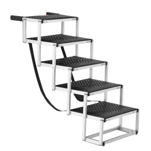 Scara pentru caini VEVOR CB-778N-6, 5 trepte, capacitate 68 kg, pliabila - Img 4