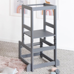 Scara pentru copii Lernturm Roba - Stabilitate, 80 kg, Culoare Anthrazit - Img 3