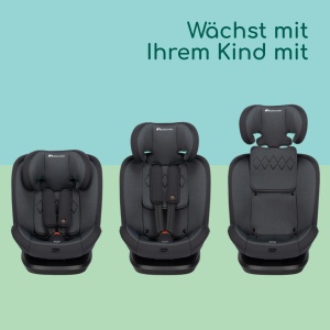 Scaun auto Bebeconfort EverFix i-Size, 15 luni - 12 ani, 9-36 kg, Negru - Img 3