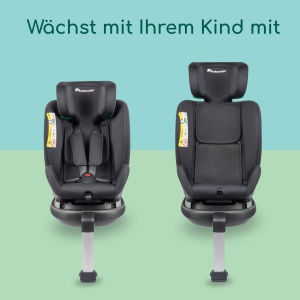 Scaun Auto Bebeconfort EvolveFix Plus i-Size, 0-12 ani, 40-150 cm, Negru - Img 3