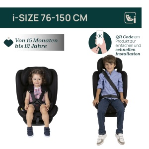 Scaun auto Chicco Mokita I-Size, cu sistem Isofix, negru, pentru copii 76-150 cm - Img 3