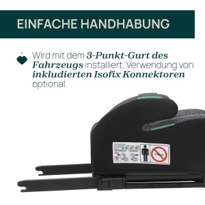 Scaun auto Chicco Quasar Fix i-Size, 7-12 ani, 126-150 cm, negru - Img 3